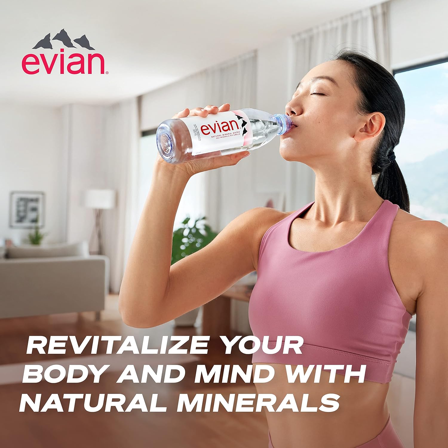 Evian Nature Bottled Water | Mineral Water | 24 X 500Ml