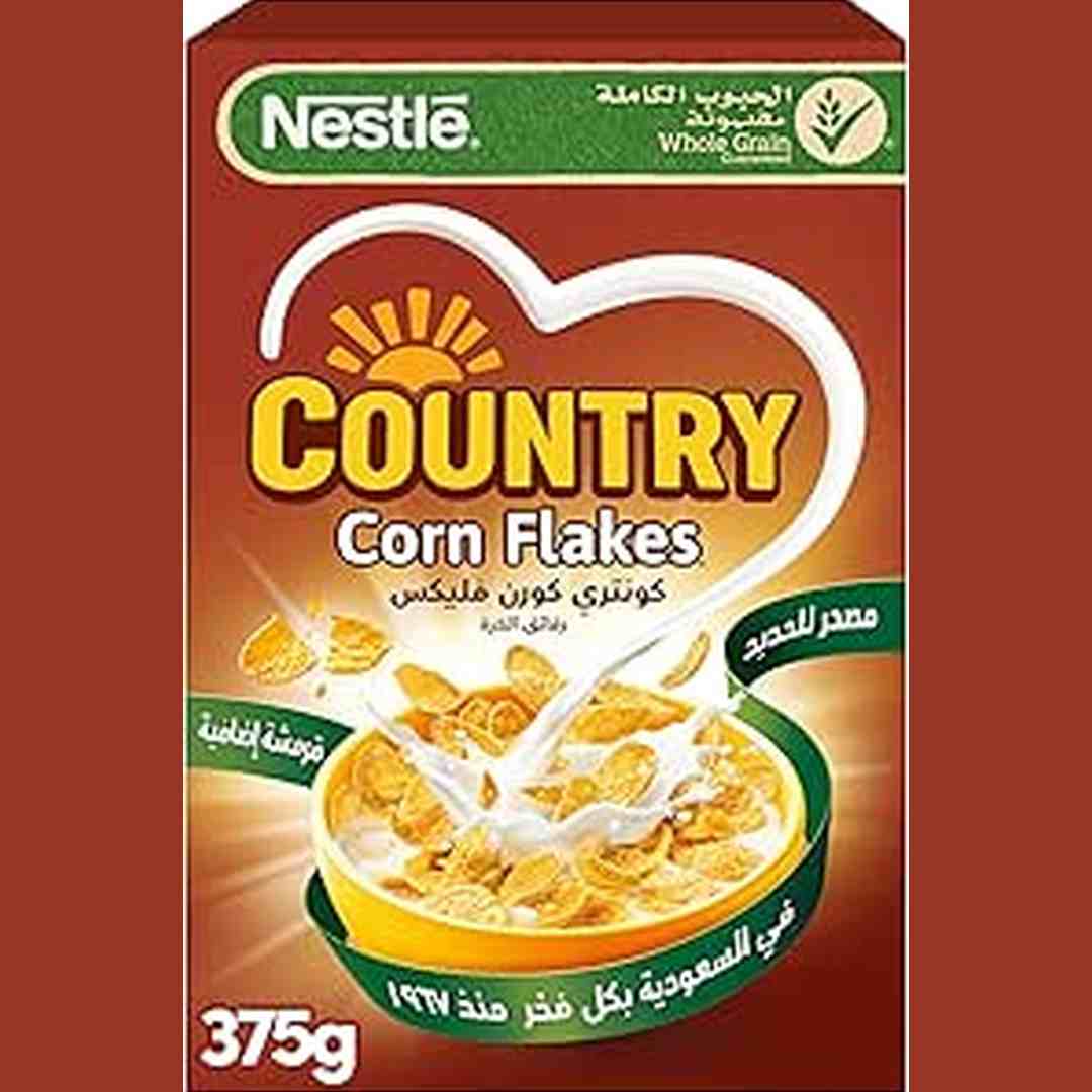 Nestle Country Corn Flakes Breakfast Cereal Pack, 375g