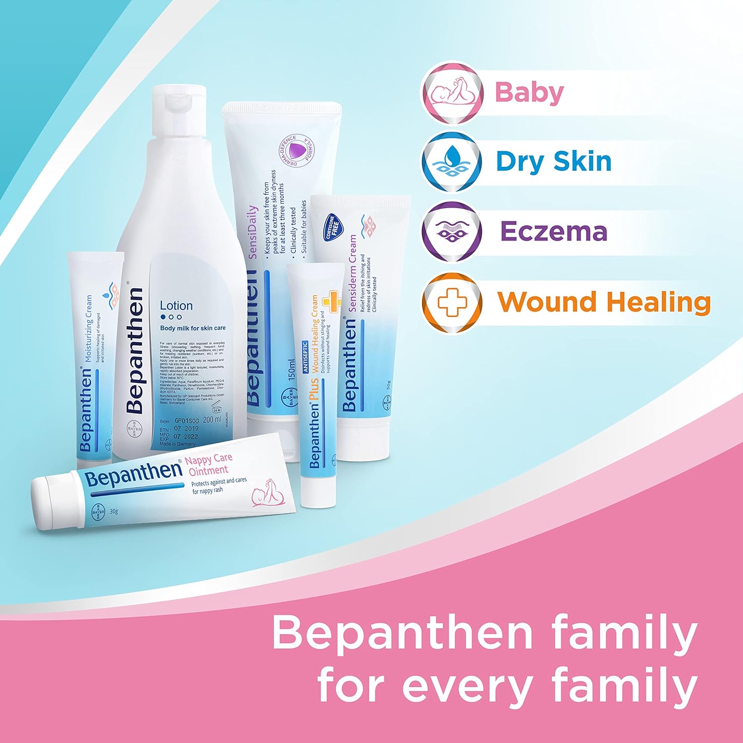 Bepanthen Protective Baby Ointment, Protects Against and Cares for Nappy Rash, 100g