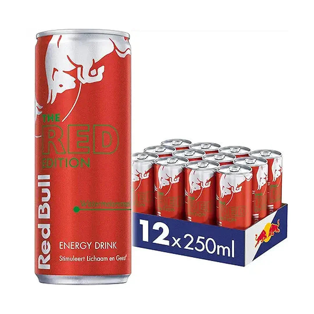Red Bull Energy Drink Red Edition Watermelon 12 Pack - 12 x 250 ml I Energy Drink with Fresh Watermelon Flavour I Stimulates Body and Mind