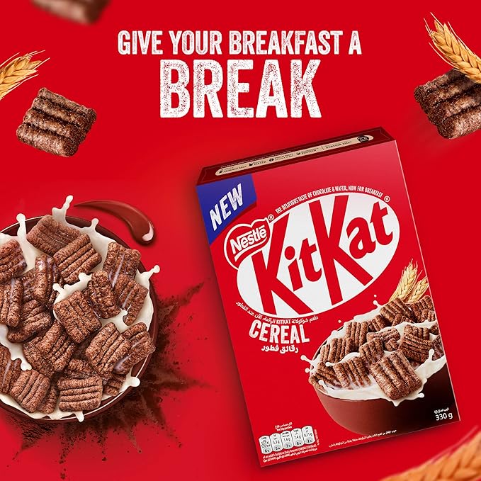 Nestlé Kitkat Chocolate and Wafer Breakfast Cereal, Pack, 330g
