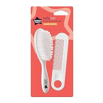 Tommee Tippee Essentials Baby Brush and Comb 2 pcs -White