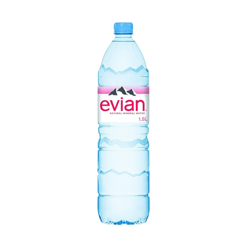 Evian Mineral Water Bottle, 6 X 1.5 Liters