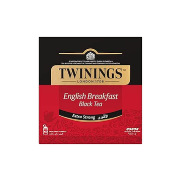 Twinings English Breakfast Tea Extra Strong, 100 Bags - Pack of 1